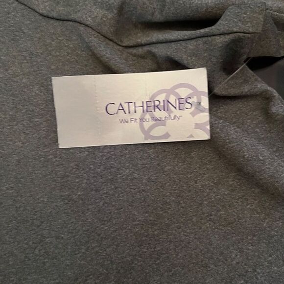 NEW Catherines 4XL Gray Jacket Cardigan 2 pockets - Picture 7 of 16